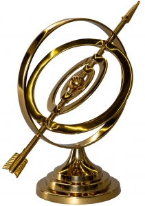 Сфера со стрелой Armillary 21X21X29 CM