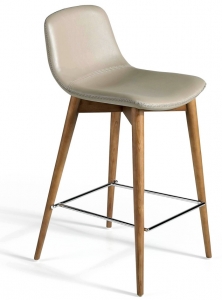 Полубарный стул на каркасе из ореха TAB 52X45X93 CM