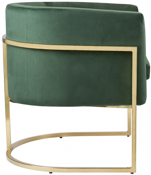 Кресло Rufus 74X74X70 CM тёмно-зеленое 4