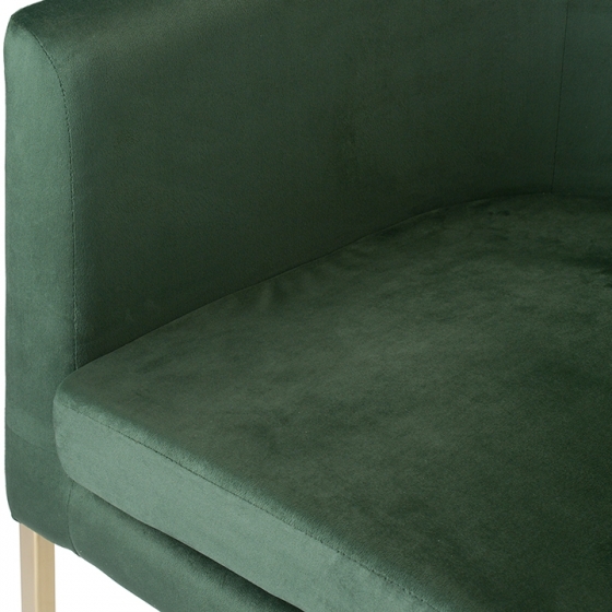 Кресло Rufus 74X74X70 CM тёмно-зеленое 7