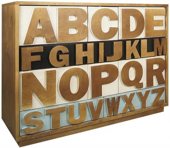 Комод Alphabeto Birch 120X40X85 CM 5