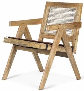 Винтажное кресло из манго Alberta 59X65X80 CM