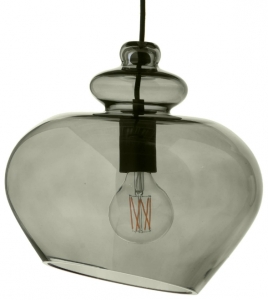 Лампа подвесная Grace 30X30X34 CM зелёное дымчатое стекло