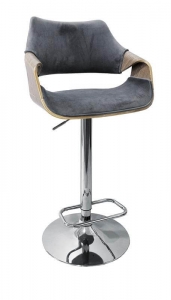 Барный стул Halmar H-98 (светлый дуб/серый)