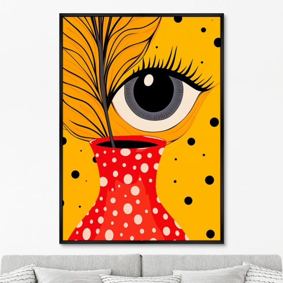 Постер на холсте Vase and Eyes 75X105 CM 6