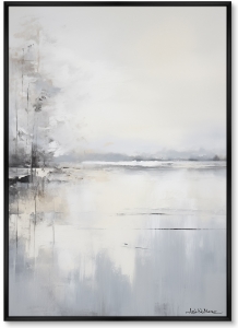 Постер на холсте Landscape collection Winter lake 75X105 CM