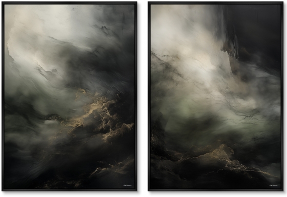 Набор из двух постеров на холсте The Epic Storm 75X105 / 75X105 CM 1