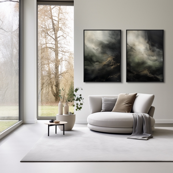 Набор из двух постеров на холсте The Epic Storm 75X105 / 75X105 CM 4