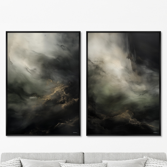 Набор из двух постеров на холсте The Epic Storm 75X105 / 75X105 CM 8