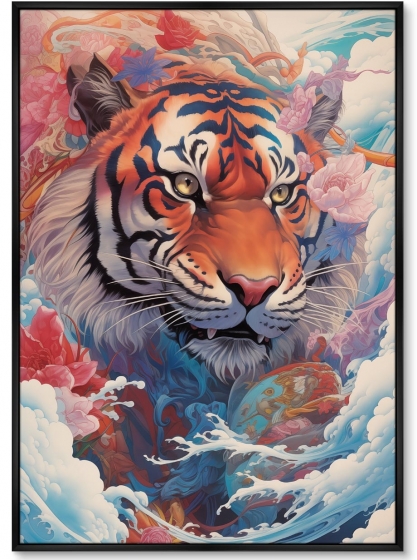 Постер на холсте Soaring Tigers 75X105 CM 1