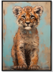 Постер на холсте Tiger 75X105 CM