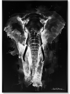 Постер на холсте Walking elephants 75X105 CM