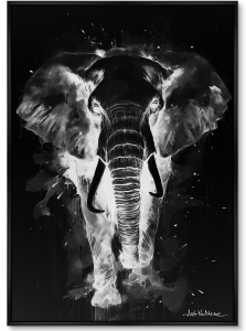 Постер на холсте Walking elephants 75X105 CM