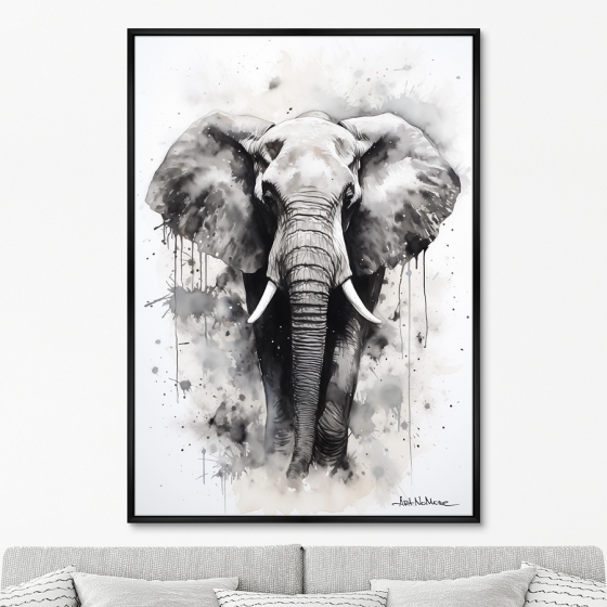 Постер на холсте Walking elephants 75X105 CM 6