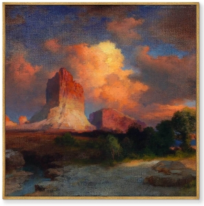 Постер Sunset Cloud Green River Wyoming 105X105 CM