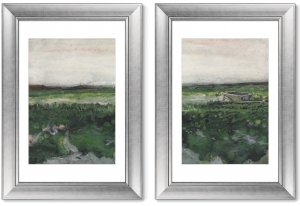 Диптих Landscape with Wheelbarrow 51X71 / 51X71 CM