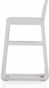 Барный стул с лаконичным дизайном Midori 83X49X42 СM белый