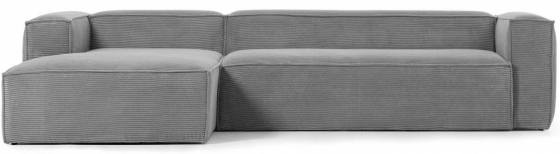Угловой модульный диван Blok 330X174X69 CM серого цвета 3