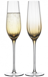 Набор из двух бокалов для шампанского Gemma Amber 225 ml