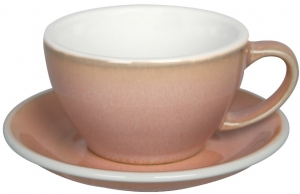 Чайная пара Egg 300 ml бледно розовая