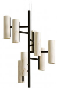 Люстра Black Note Chandelier 50X50X100 CM Ivory White