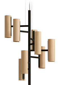 Люстра Black Note Chandelier 50X50X100 CM Natural Beech