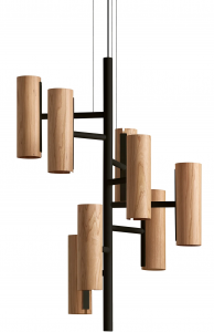 Люстра Black Note Chandelier 50X50X100 CM Natural Cherry