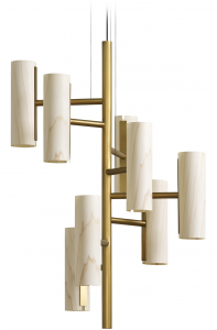 Люстра Black Note Chandelier 50X50X100 CM Ivory White