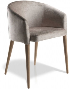 Дизайнерский стул с ножками из ореха Calidez 59X56X78 CM