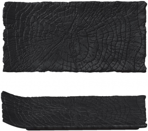 Платформа для подачи Black Raw Wood 30X15 CM