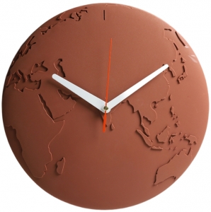 Часы настенные World Wide Waste Ø31 CM коричневые