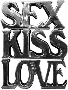 Декоративный элемент Kiss Sex Love 19X23 CM