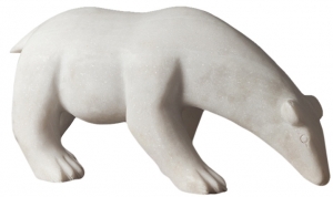 Декоративный элемент из камня Polar Bear 55X18X26 CM