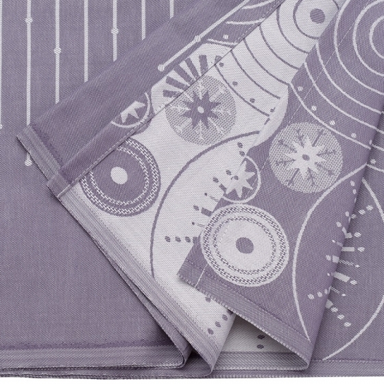 Скатерть из хлопка New year essential 180X180 CM  фиолетово-серого цвета 4