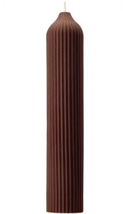 Свеча декоративная Edge 5X5X26 CM коричневого цвета