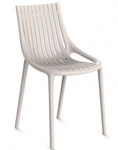 Пластиковый стул Ibiza 46X51X81 CM серо бежевого цвета